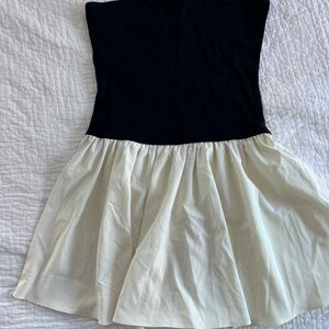 Elegant Black and White Dress